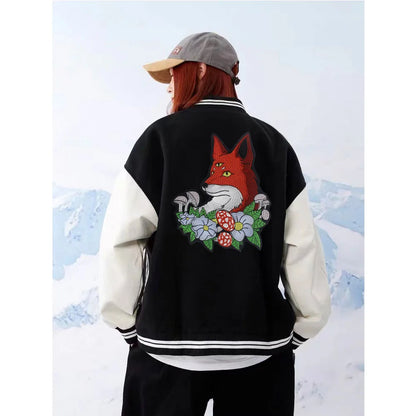 Toad Crow Foxes Dog Animal Embroidery Patch Applique Punk patches for clothing Iron On badges
