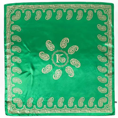 90cm Women Vintage Paisley Square Silk Shawls Printed Wraps Bandana Scarves