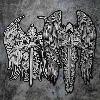 Military Generals w/ Sword Embroidered Patch Ancient Guardian Badges Ironing Sewing DIY on Clothes