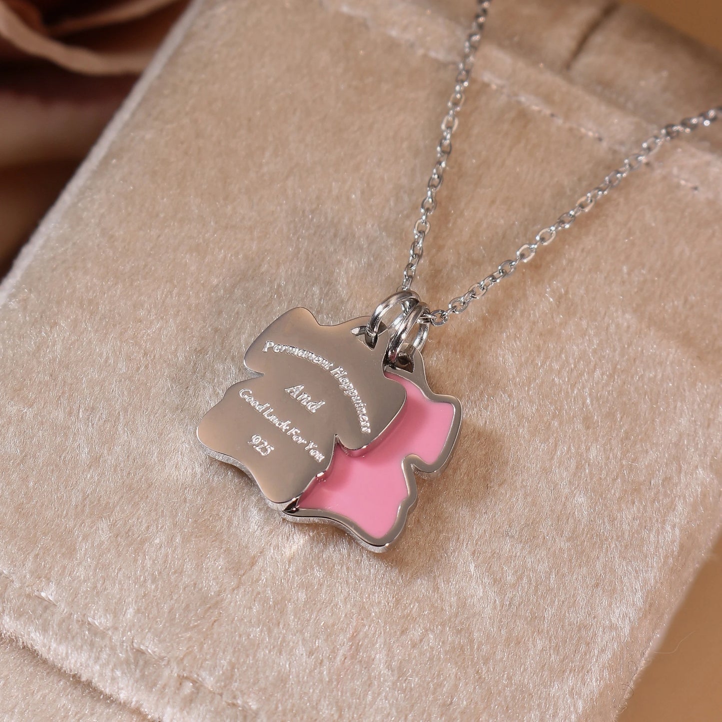 Elephant Stainless Steel Plated 18K Gold Women's Designer Pendant Necklace