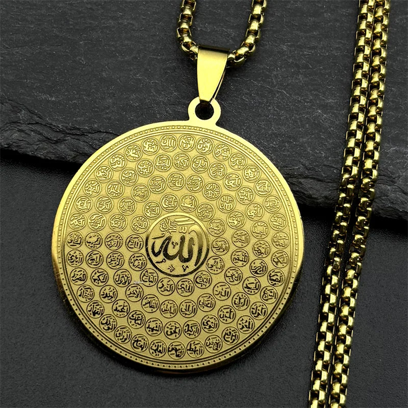 Women Men Stainless Steel Jewish Christianity Tetragrammaton Jehovah Yahweh Hebrew Alphabet Necklace