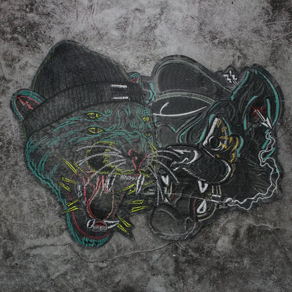 Cartoon Stickers Embroidery Cat Dog Craft Patches Iron on for Clothes DIY Sewing