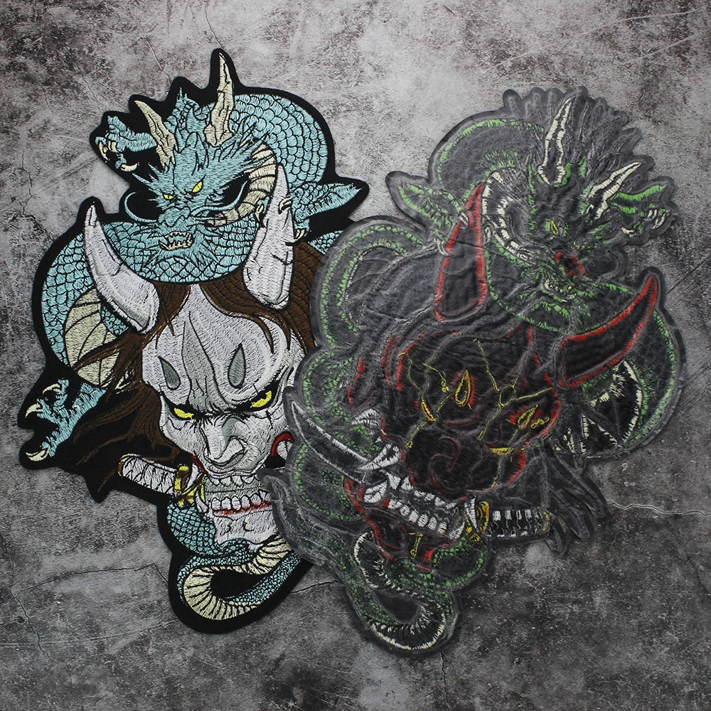 Embroidery Dragon Patch Appliques Iron on Patches Badge Clothes Sewing