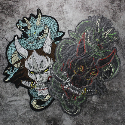 Embroidery Dragon Patch Appliques Iron on Patches Badge Clothes Sewing