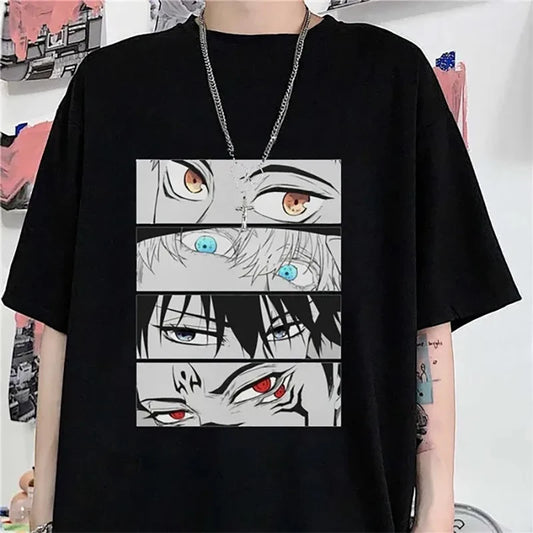 Japanese Anime Printed T-shirt Short-sleeved Women and Men Casual T-shirt