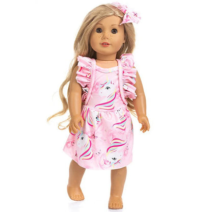 43cm Baby Doll Clothes 18 Inch American OG Girl Outfit Toys Wear d