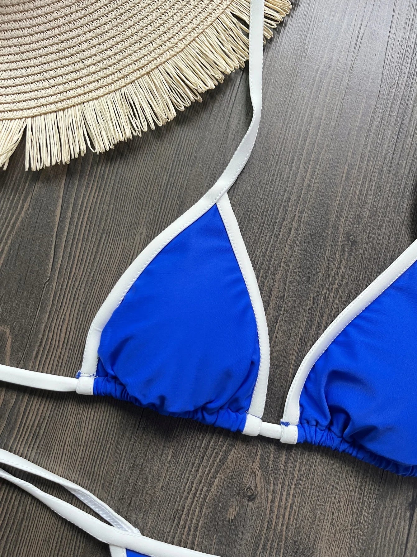 Women Swimwear Swimsuit Two-pieces Brazil Flag Bathing G-string Thong Brazilian Bikini Suit