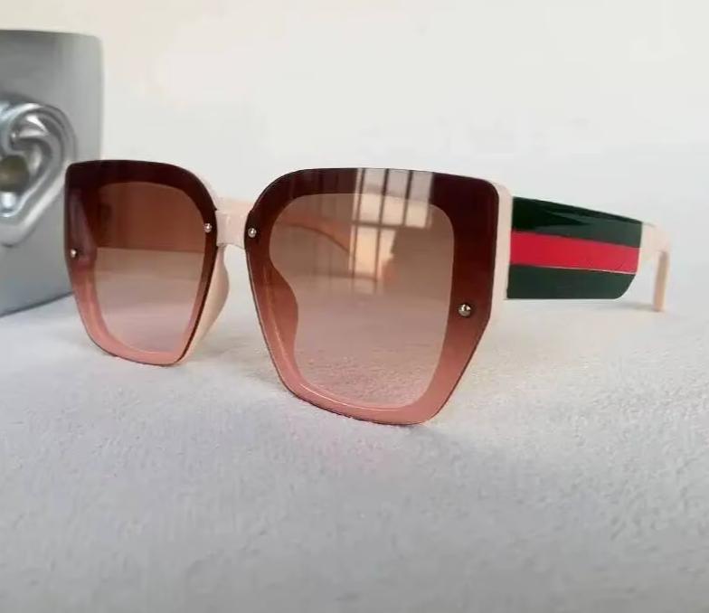 Men Women Mix Color Retro Designer Concave Shape UV400 Eyewear Sunglasses