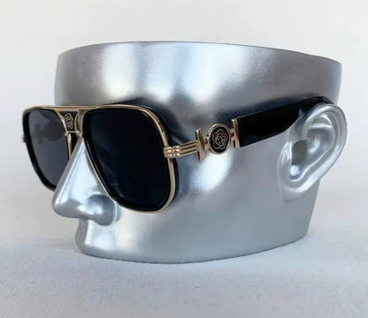 Women Fashion Designer Square American Glass Lens Pilot Sunglasses UV400 Eyewear