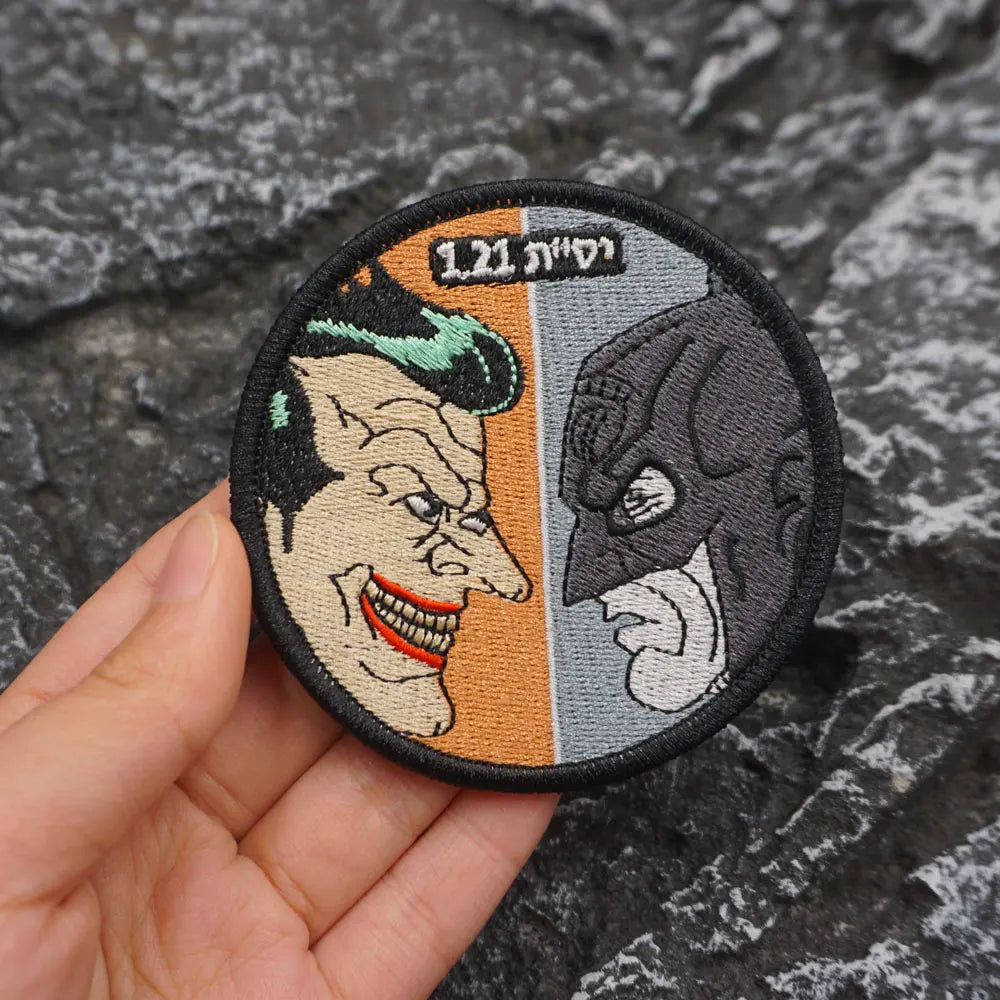 Bat Squadron 119 End of Period Day Embroidered Patch Iron-On Sewing Clothes Patches Applique