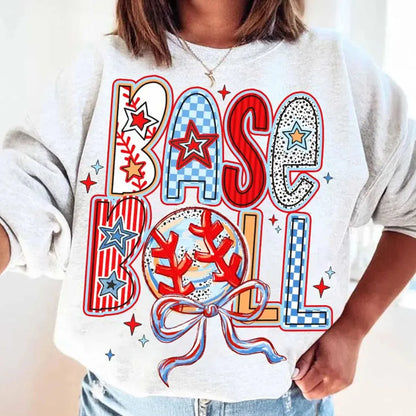 Baseball Game Day Mama DIY Iron-On Heat Transfer Sticker Decal T-shirts Sweatshirts Bag Clothes Decor