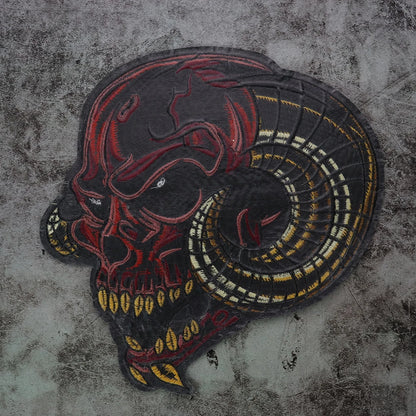 Dice Skull Patches Iron on Embroidered Patch for Clothes DIY Sewing Applique