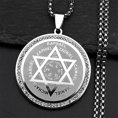Women Men Stainless Steel Jesus Lord Prayer God Cross Bible Spanish Verse Necklace