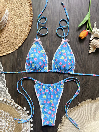 Two Pieces Micro Bikini Push Up Women Sexy Swimwear Brazilian Bikini Set Thong Swimsuit