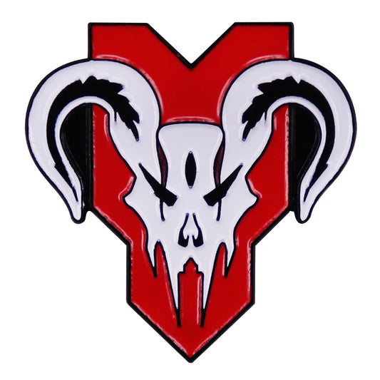 Game Apex Predators skull logo enamel pin brooch badge