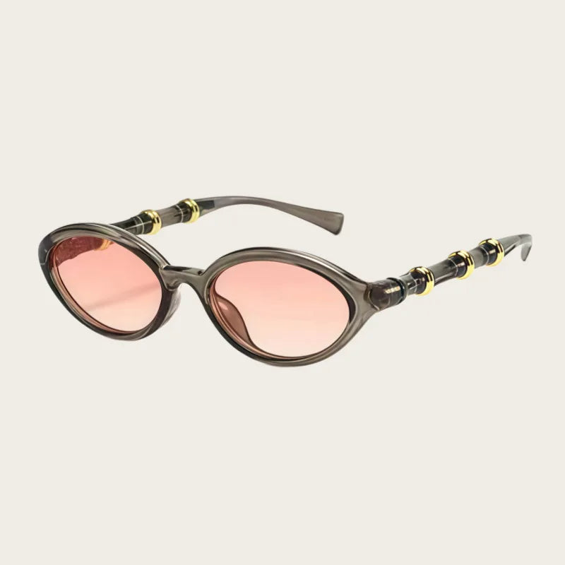 Women Men Rivets Shades Fashion Designer Retro Small Oval Sunglasses Eyewear Glasses UV400