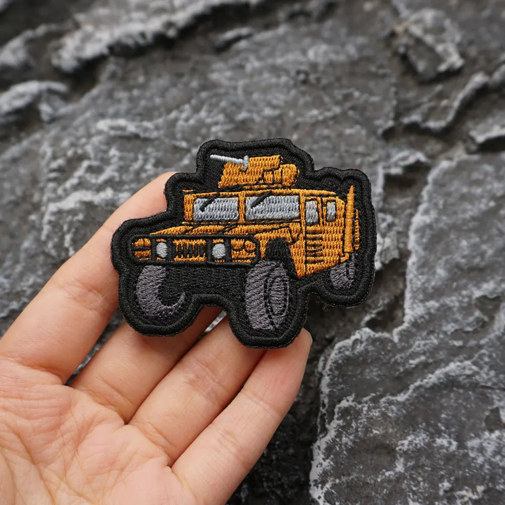 Hummer military vehicle Embroidered Patch Iron on / Sew Applique Patches