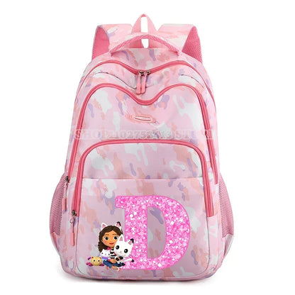 Gaby Dollhouse Kids Girls Backpack Cartoon Sweet Pink School Bag Birthday Gifts