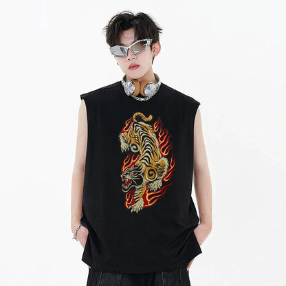 Golden Torch Leopard Embroidery Patch Appliques Iron on Patches Badge Clothes Sewing