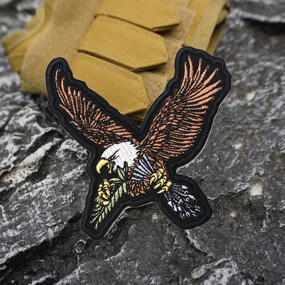 An eagle Embroidered Patch Iron-On Sewing Clothes Patches Applique