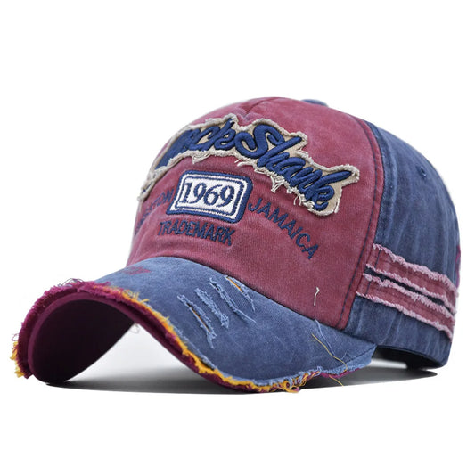 Women Men Sport Visors Vintage Washed 1969 Embroidery Snapback Hip Hop Baseball Caps Hat