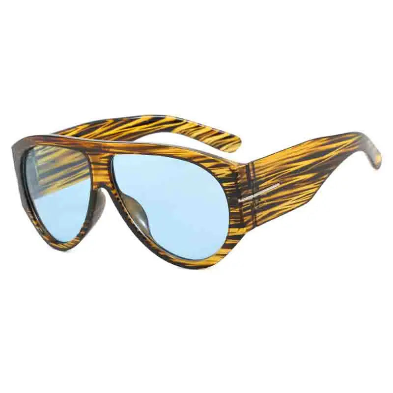 Y2K Women Men Vintage Fashion Designer Cat Eyes Oversized Sunglasses Glasses