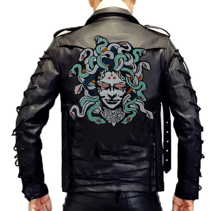 Dragon Hair Banshee Medusa All Embroidery Tactical Patch Appliques Iron on Patches Badge Clothes Sewing