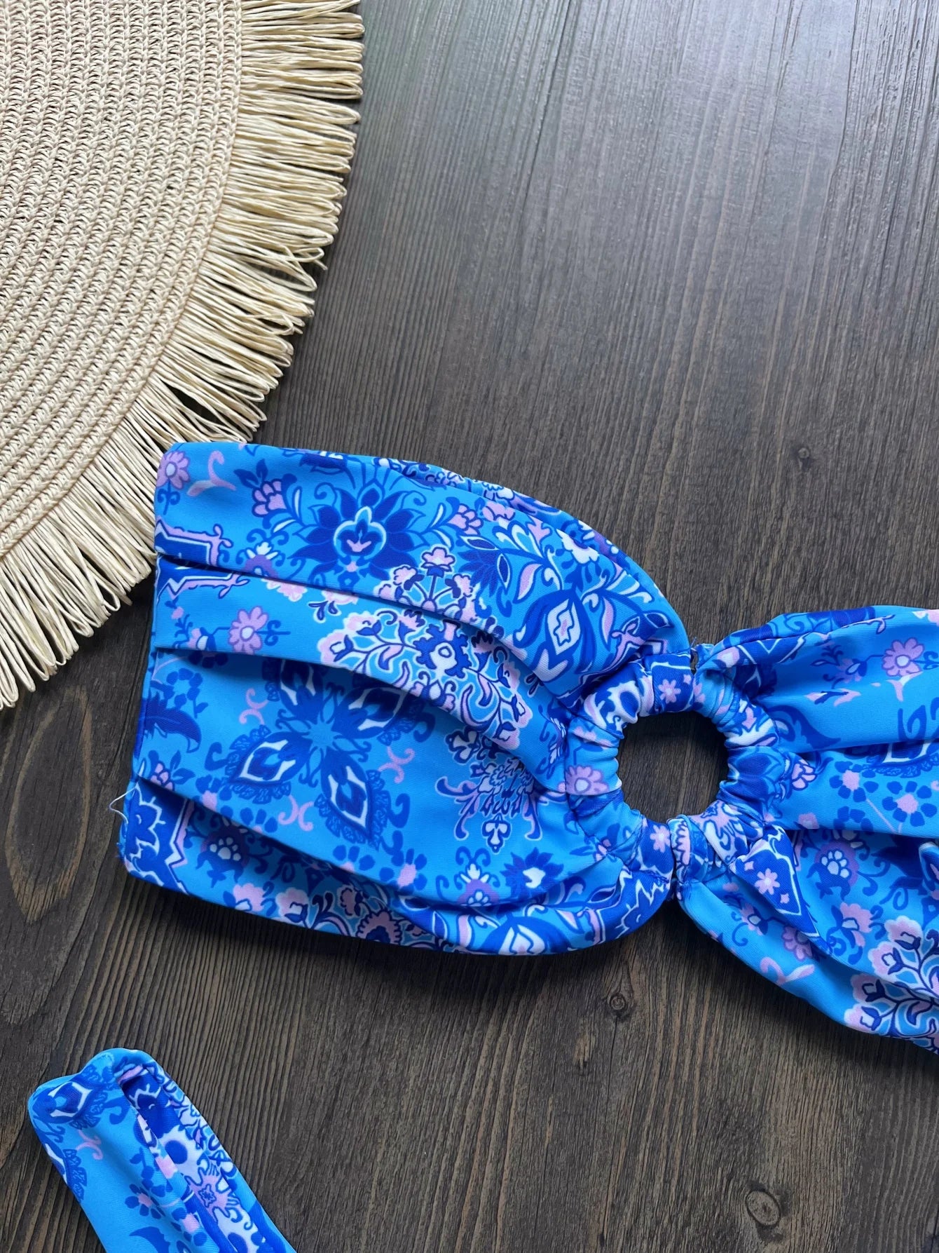 Sexy Colorful Floral Printed Bikini Swimsuit Two-pieces Bikini Bather Bathing Suit