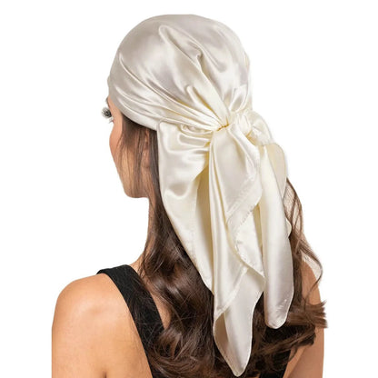 90*90cm Women Satin Silk Scarf Top Headwraps Bandana Wrap Shawl Scraves