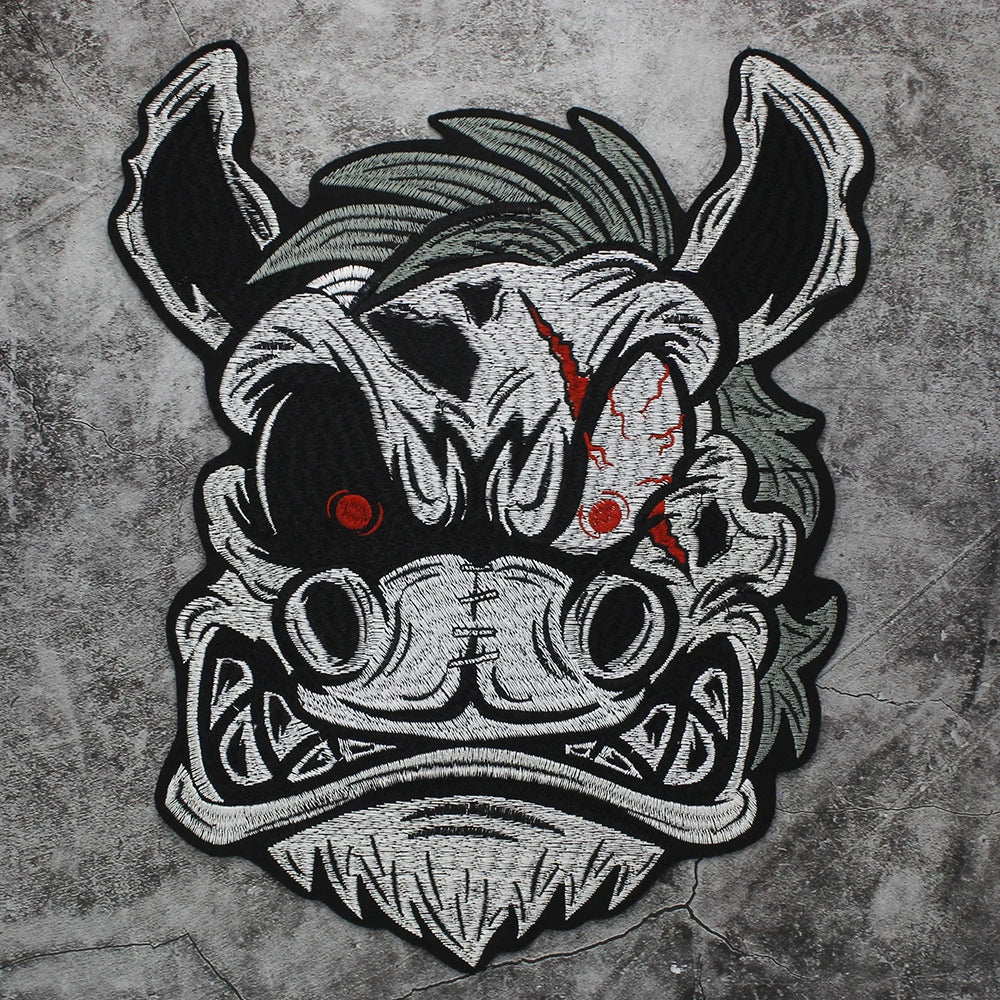 Male Wizard Beast Monster Fairytale Embroidery Patch Appliques Iron on Patches Badge Clothes Sewing