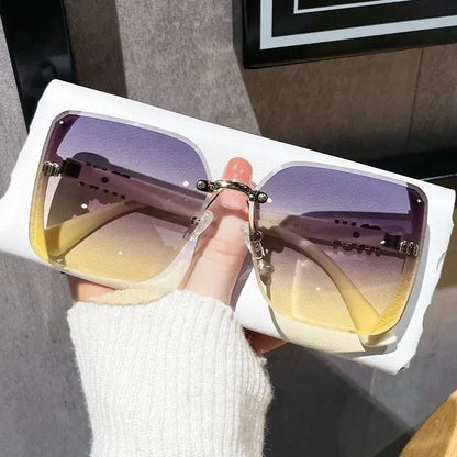 Women Vintage Driving Square Sunglasses Eyeglasses