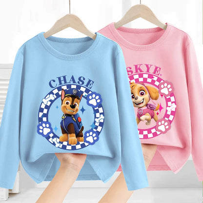 Paw Patrol Long Sleeve Kids Tops Cartoon Anime Boys Girls Baby