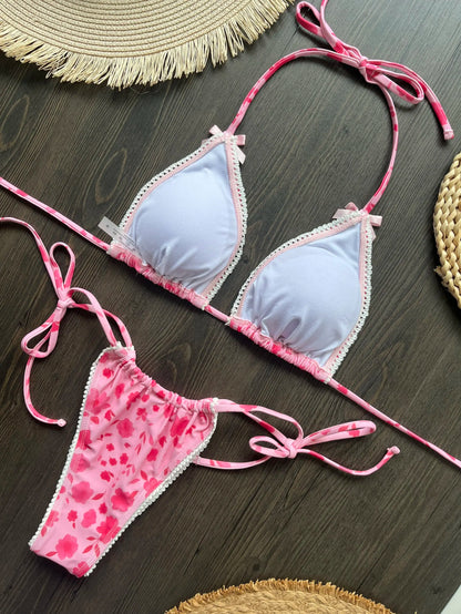 Two Pieces Micro Bikini Push Up Women Sexy Swimwear Brazilian Bikini Set Thong Swimsuit
