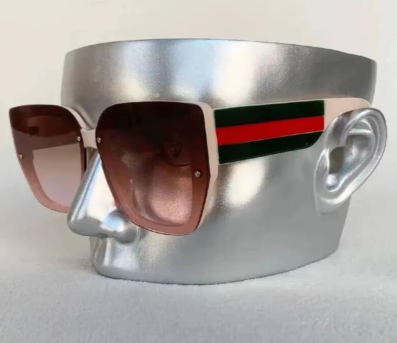 Men Women Mix Color Retro Designer Concave Shape UV400 Eyewear Sunglasses