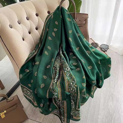 180X90cm Women Four Seasons Bandanna Designs Square Wrap Shawl Scarf Scarves kgL5