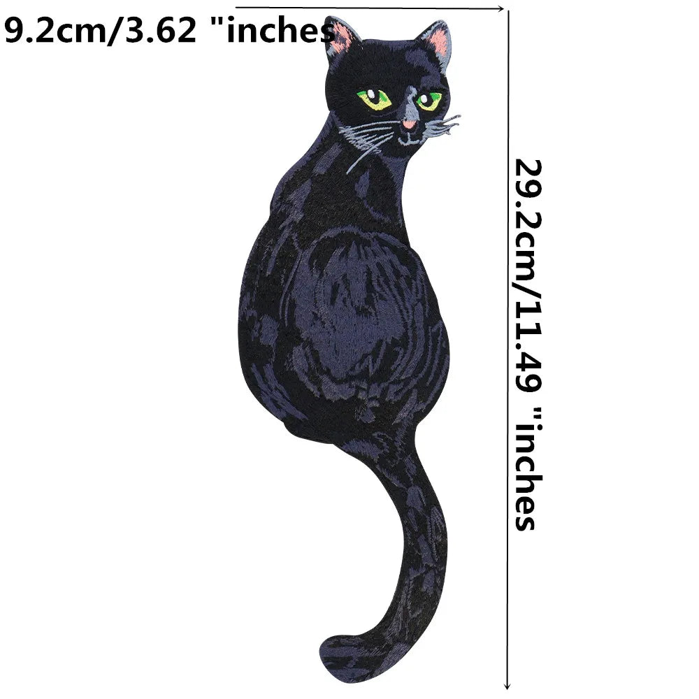 Embroidery Animal Fox Cat Patch Sewing Patches Clothes Stickers Garment