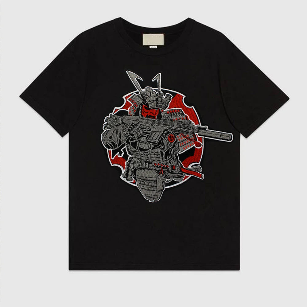 Military Arms Chapter Embroidery Samurai Sword Japanese Cultural Patch Appliques Iron on Patches Badge Clothes Sewing