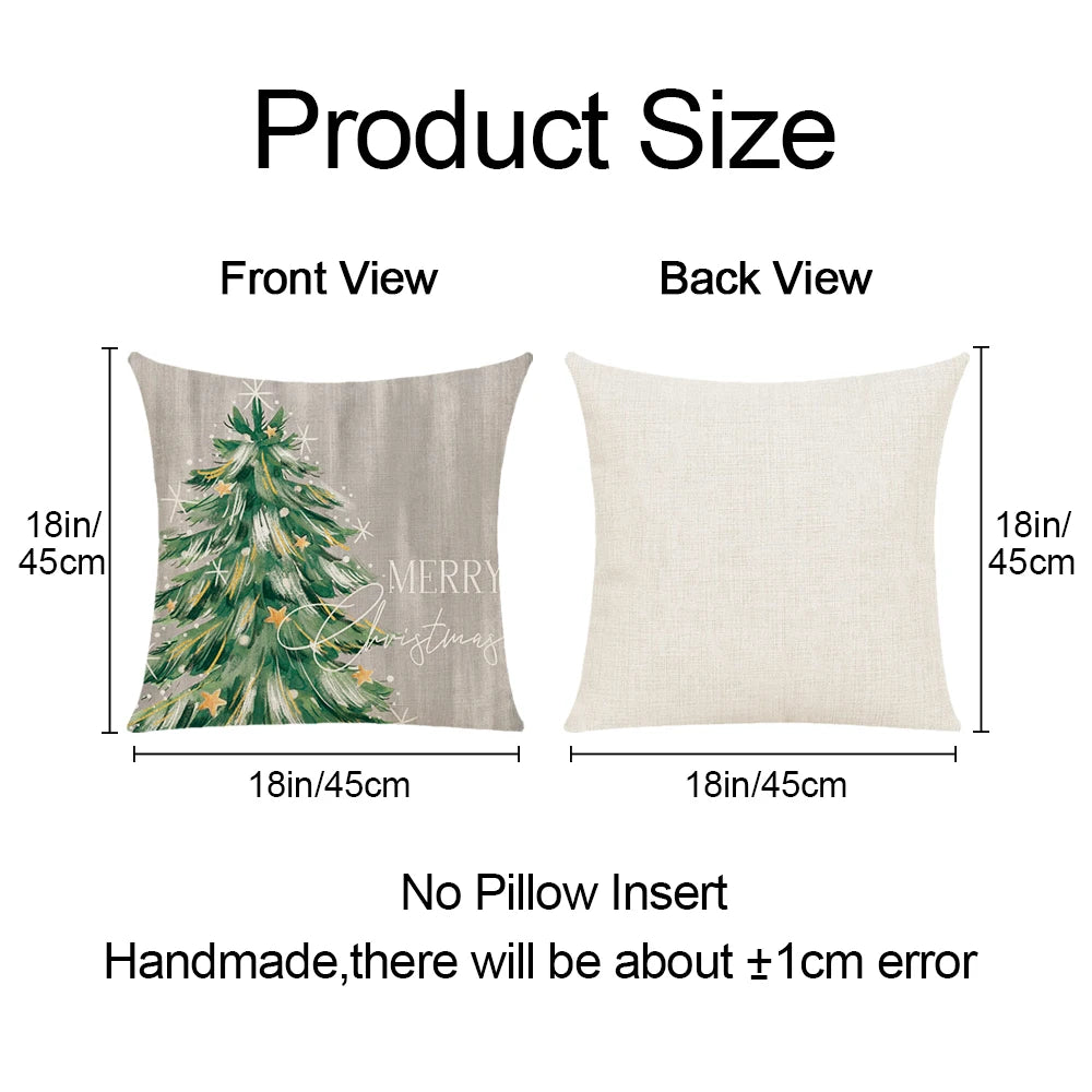 Christmas Tree Themed Pendant Decor Pattern Cushion Cover Pillowcase