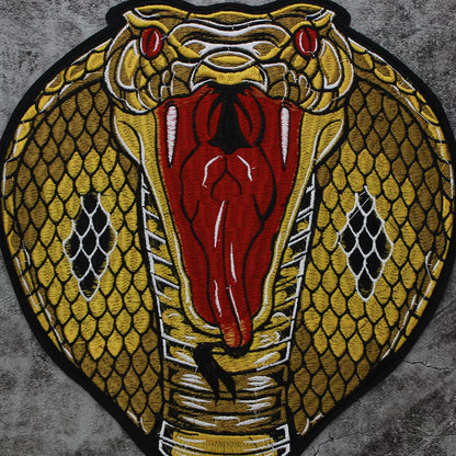 Animal Dragon Face Embroidery Patch Appliques Iron on Patches Badge Clothes Sewing