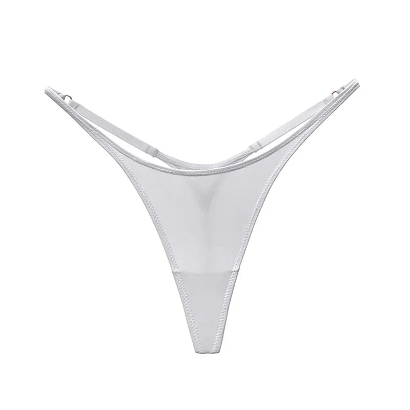 Ice Slik Low Waist Women G String Leopard Flower Panties Briefs Thong T-back Underwear