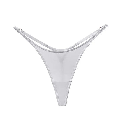 Ice Slik Low Waist Women G String Leopard Flower Panties Briefs Thong T-back Underwear