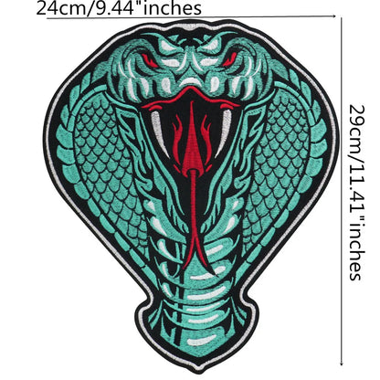 Animal Dragon Face Embroidery Patch Appliques Iron on Patches Badge Clothes Sewing