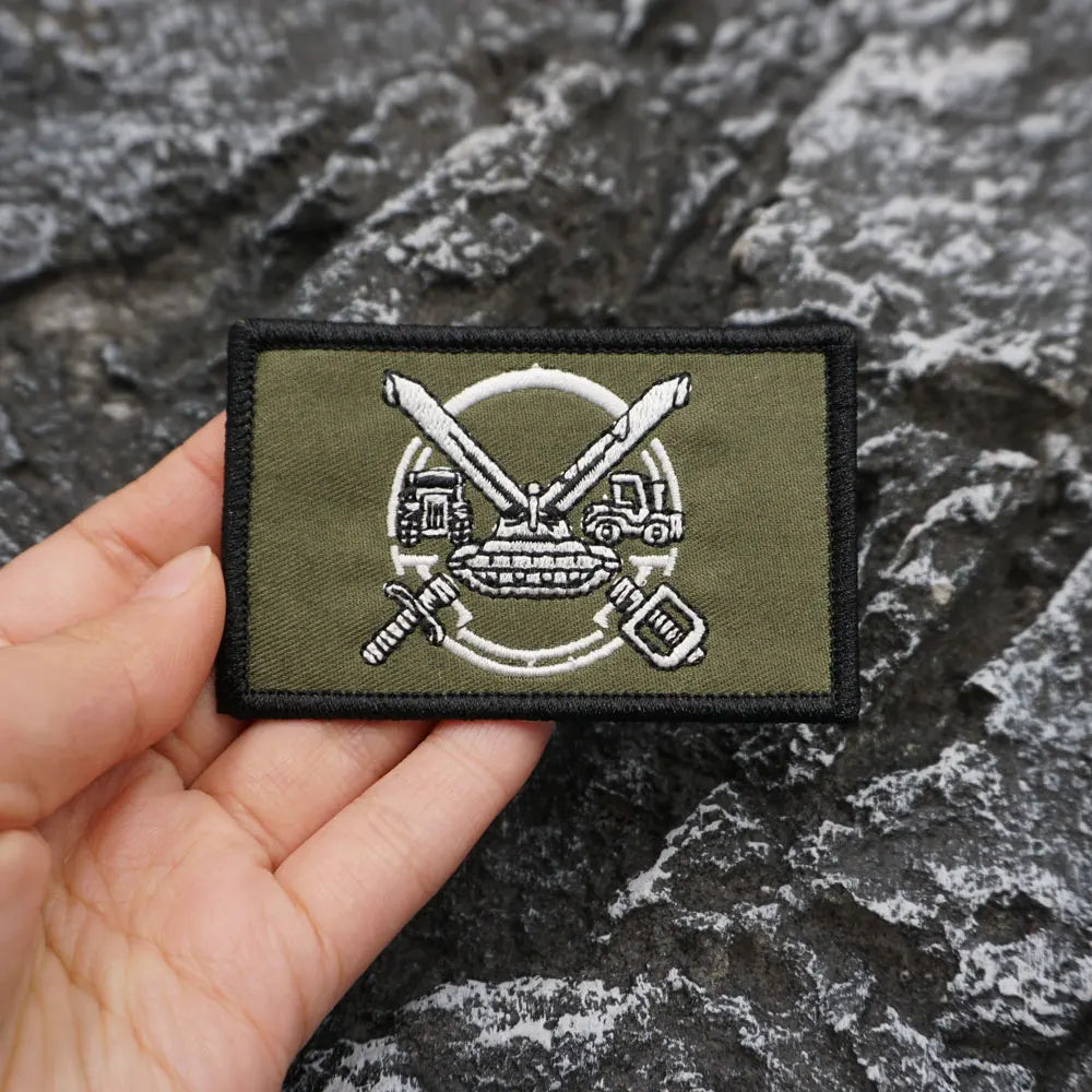 Israeli Logo Tank Embroidered Patch Iron-On Sewing Clothes Patches Applique