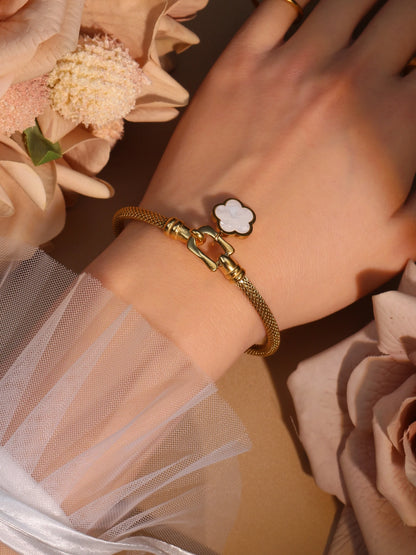 Stainless Steel 18K Gold Plated Bracelet Women's Fashion Jewelry Gift
