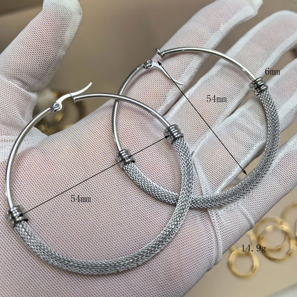 Exaggerated 18K Gold Plated Stainless Steel Women's Earrings Jewelry Gifts