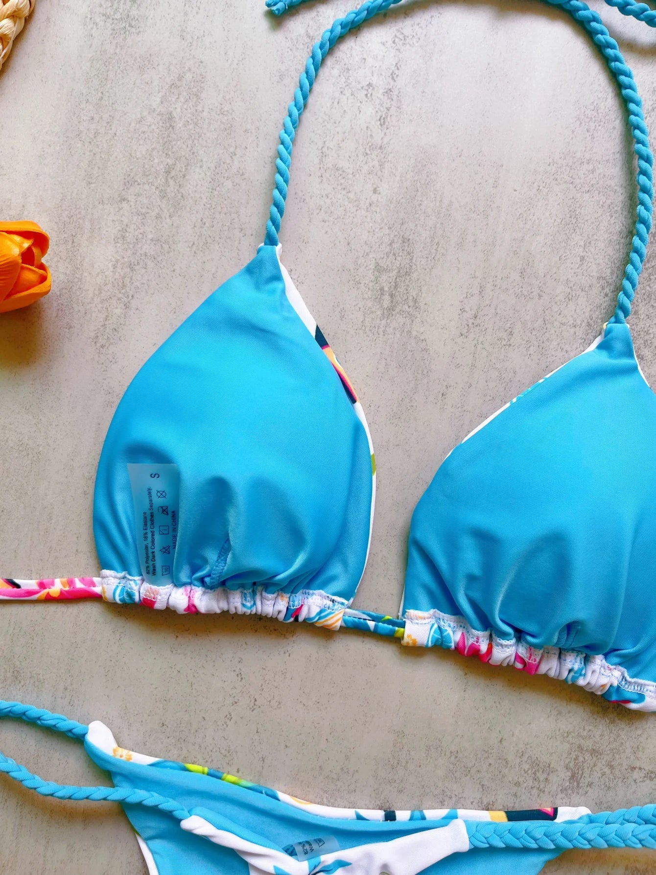 Women Printed Triangle Bikini Push Up Brazilian Swimwear Bikinis Padded Swimsuit Thong Bathing Suit