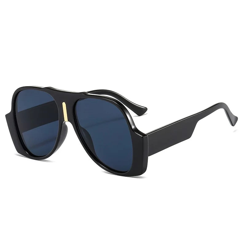 Men Women Vintage Shades Big UV400 Oversized Square Sunglasses Glasses