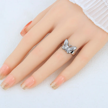 20 Pieces/Lot Fashion Stainless Steel Insect Butterfly Charm Waterproof Rings