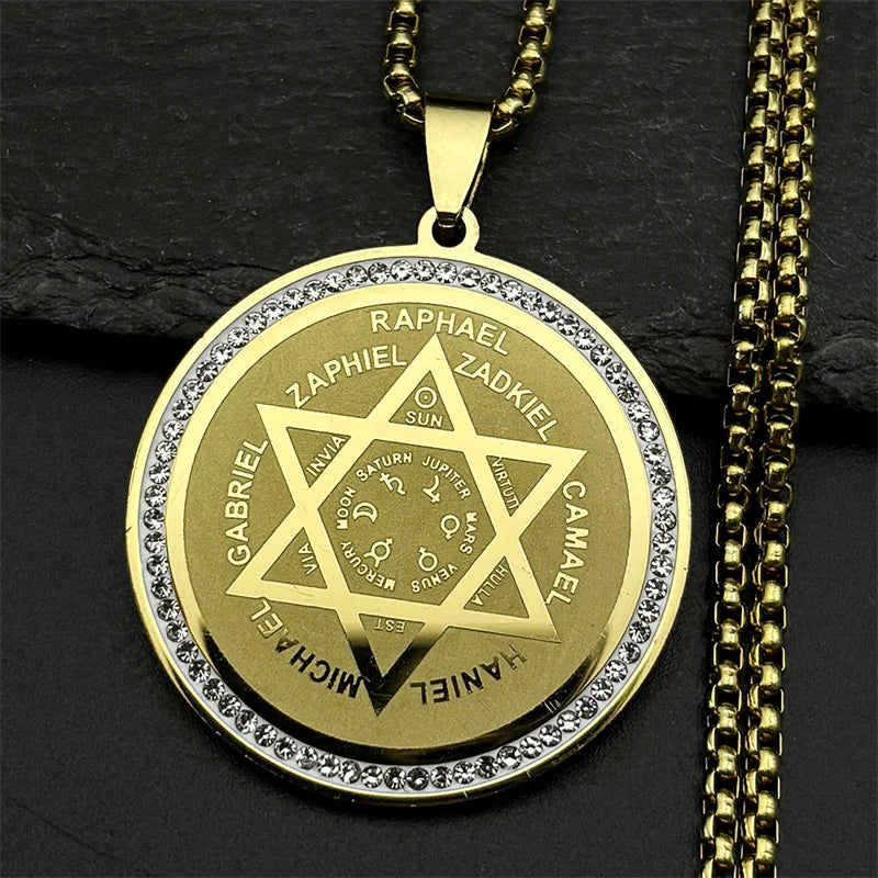 Women Men Stainless Steel Jesus Lord Prayer God Cross Bible Spanish Verse Necklace