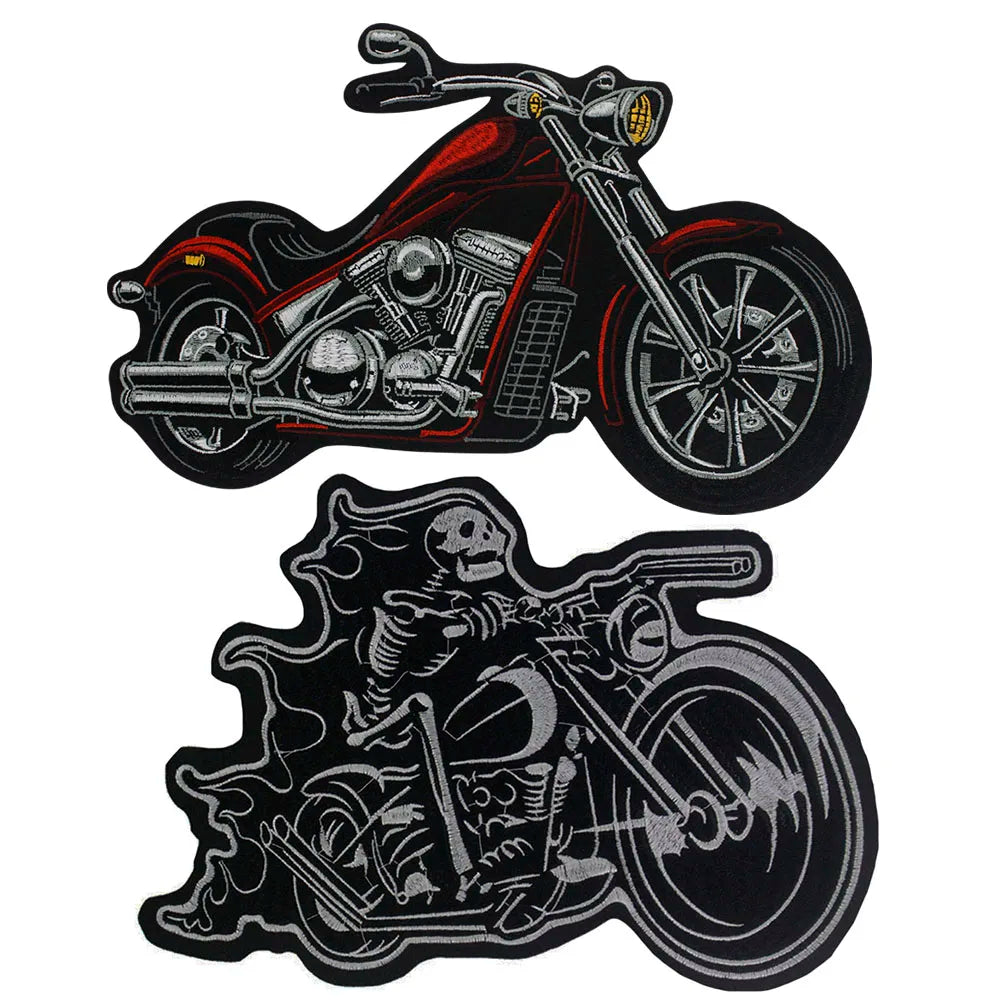 Independent Biker Rider Embroidery Patch Appliques Iron on Patches Badge Clothes Sewing